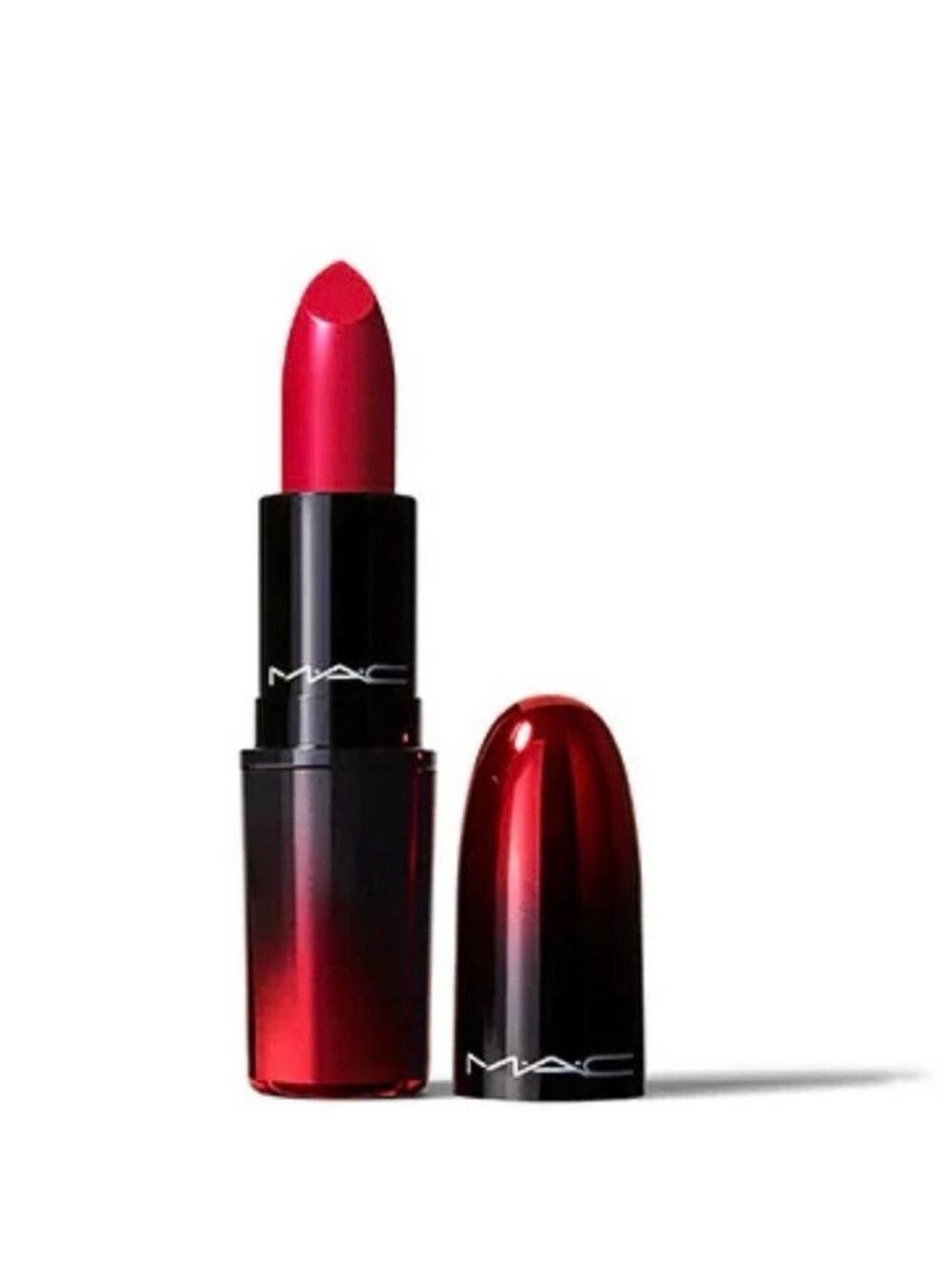 MAC Love Me Lipstick Red Limited Edition Ombre Packaging Cream Lipstick NIB